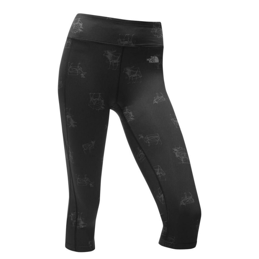 North Face Black Constellation Capri Leggings for Women Size XL