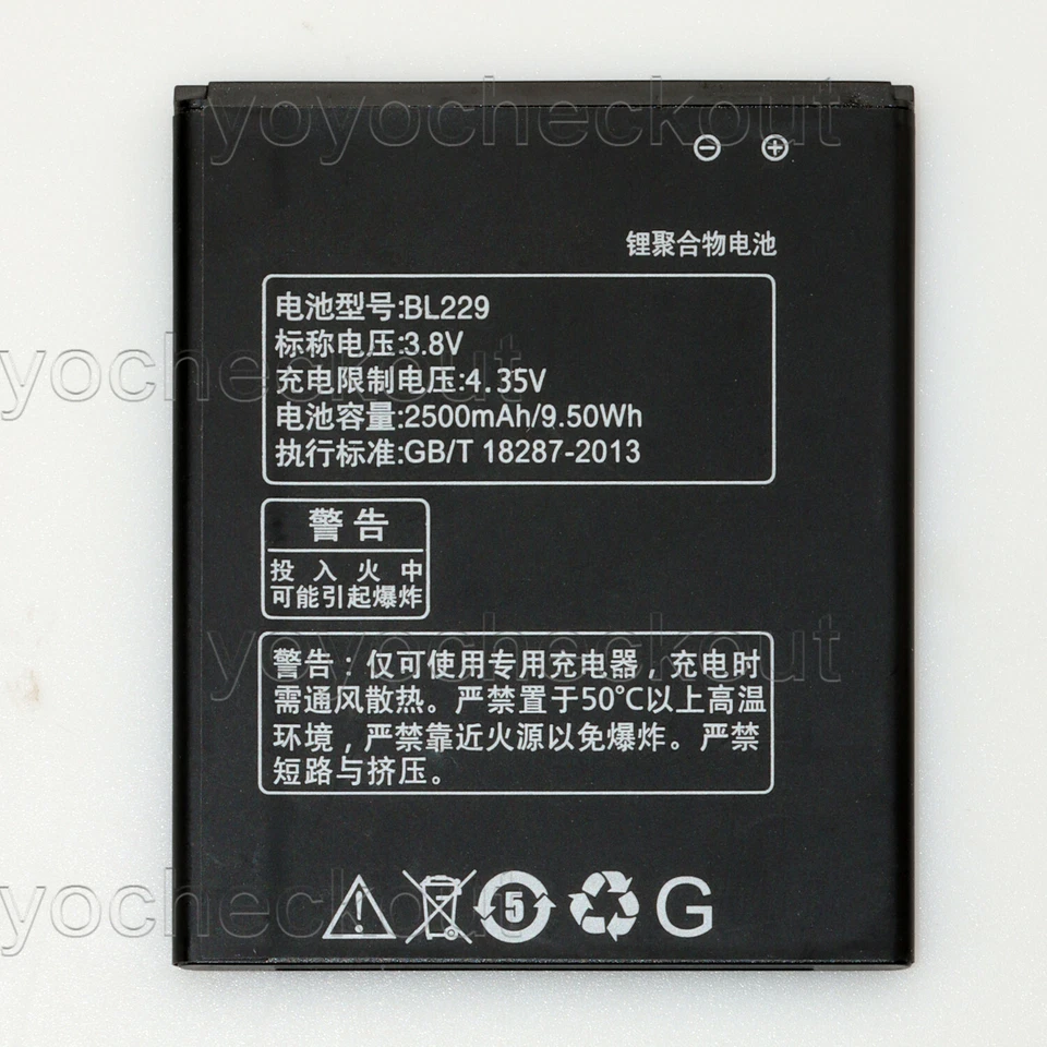 Para Lenovo A8 A808T A806 Batería BL229 Herramienta de Repuesto EE. UU. Foto 3 de 4