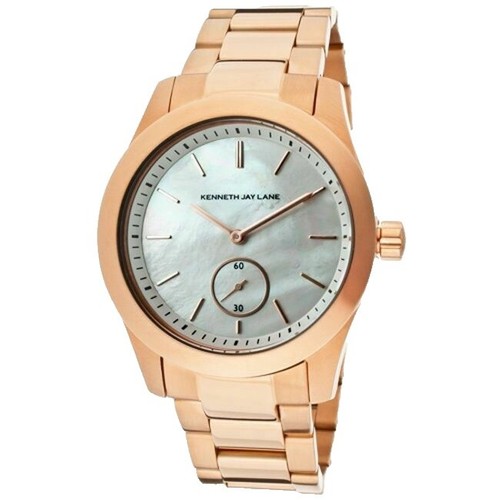 Kenneth Jay Lane Women Watch 29mm Gold Tone White Ceramic  display picture 1
