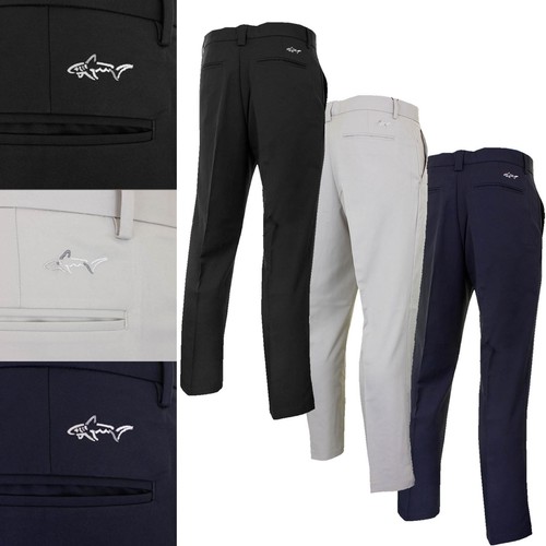 Greg Norman Mens Flat Front Pant Plain 