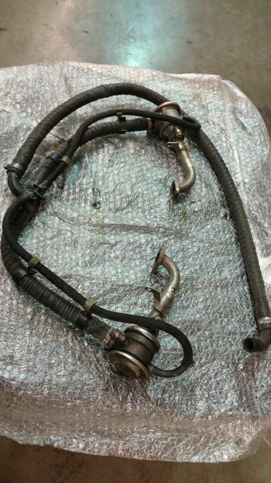 LAMBORGHINI MURCIELAGO LP640 SECOND AIR VALVE PIPE TUBE ASSEMBLY OEM 07M131583A