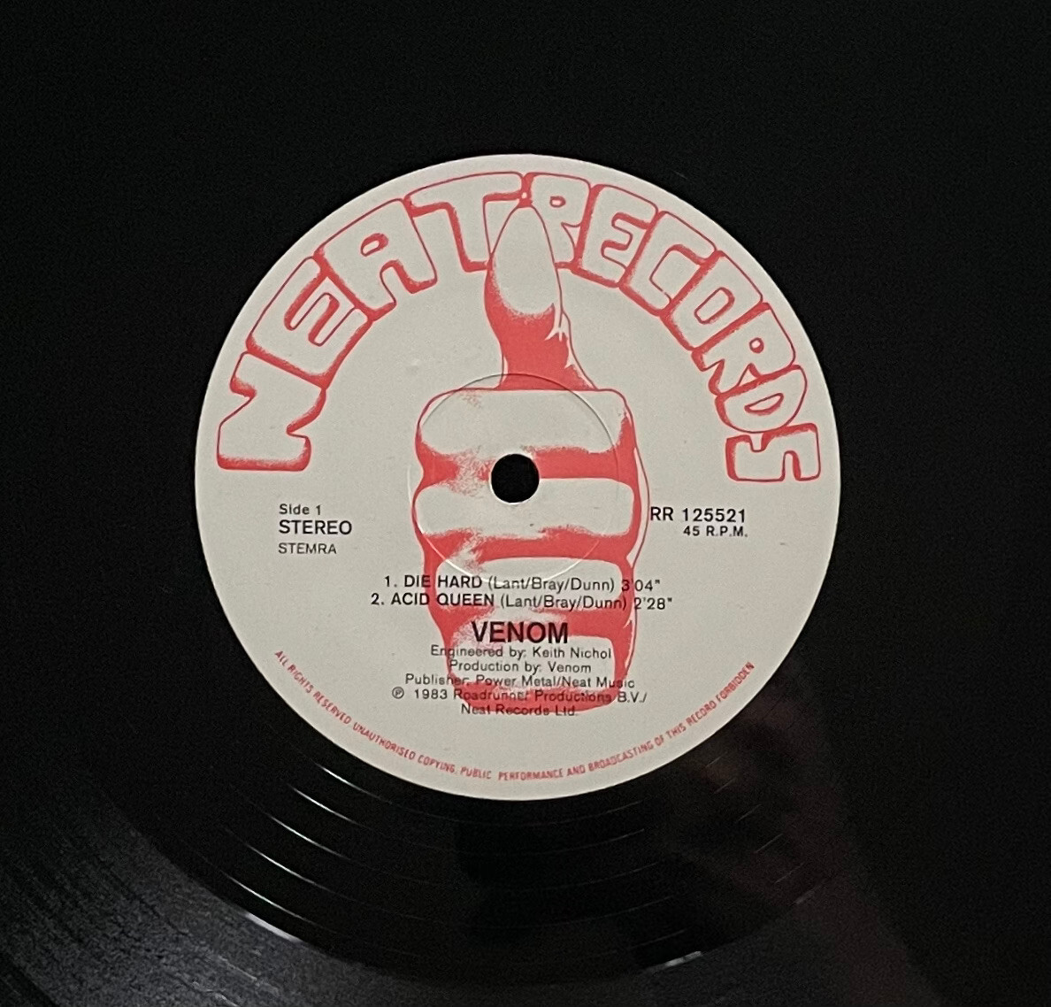 1983 VENOM DIE HARD Album ACID QUEEN / BURSTING OUT EP Record 1ST