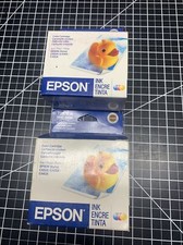 2x Genuine Epson T037 20 Ink Color Cartridge Stylus C42UX C42SX C44UX Sealed
