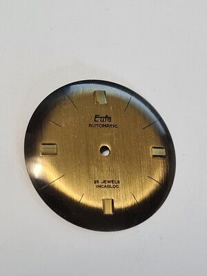 Zifferblatt Eufa passend Automatic PUW 1360 Uhr Vintage, 30.8 mm Ersatzteil NEU