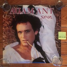 ADAM ANT - Strip - 1983 Original promo poster 23 x 23 unused 