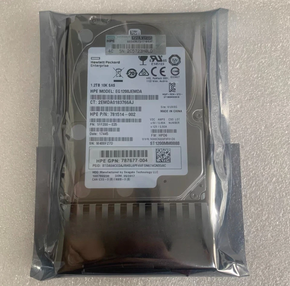 NEW HPE 787648-001 J9F48A MSA 1.2TB 12G 10K 2.5 SAS DUAL PORT HDD HARD DRIVE - Image 2 of 3
