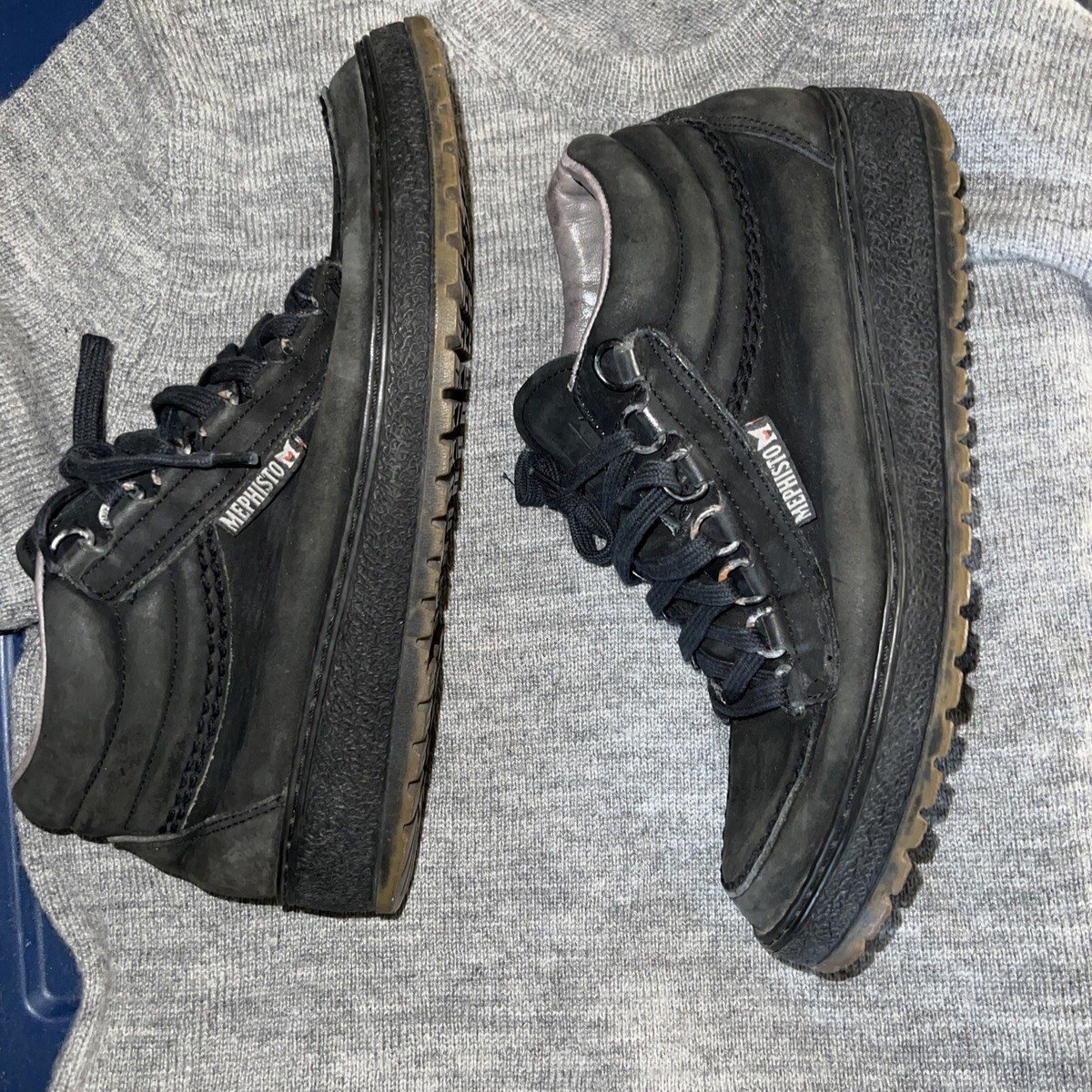 Mephisto Niagra Lon Leather Boots Ankle Casual Hiking Shoes Women's  Black