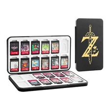 Black of Zelda Game Card Case for Nintendo Switch Lite OLED Slim 24 Game Case
