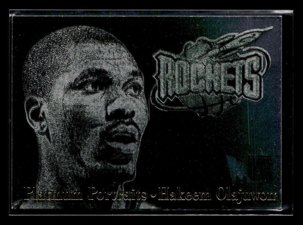 1996-97 Metal Hakeem Olajuwon Platinum Portraits #9 Houston Rockets U5966