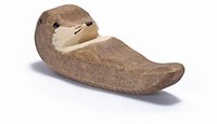 Seeotter Klein Schwimmend - Ostheimer 16278 Holzfigur Otter Neu