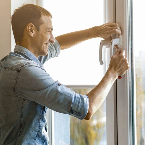 2PCS Aluminium Lockable Tilt and Turn Window Handle For Double Glazing White AUS - Picture 3 of 15