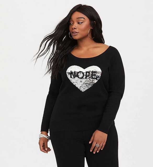 reversible sequin sweater