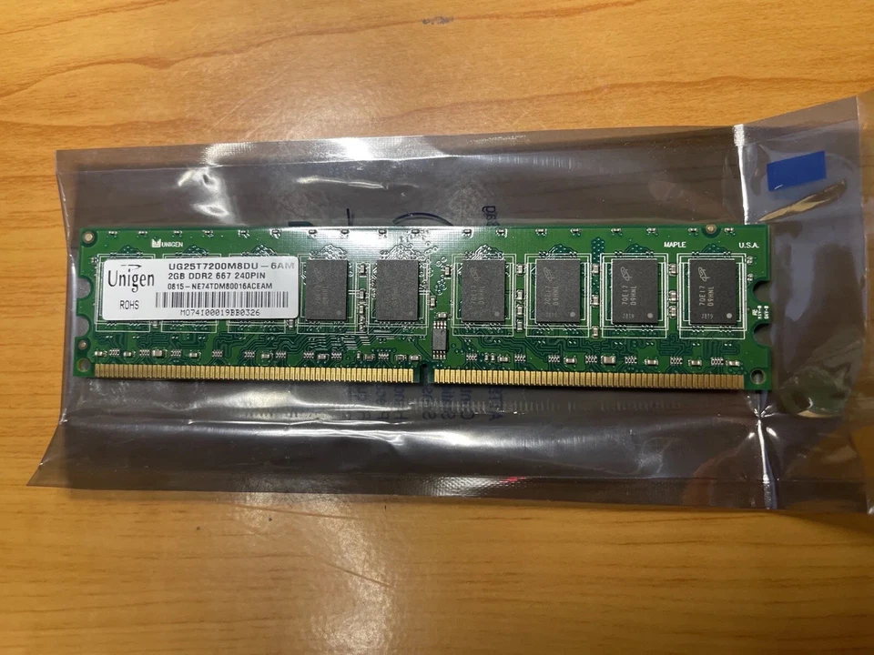 10X UNIGEN UG25T7200M8DU-6AM 2GB DDR2 667MHz ECC DIMM 240-Pin - Image 2 of 4