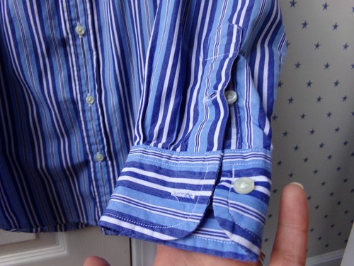 Vtg Ralph Lauren Dress Shirt Size 6 POLO Boys Logo Blue Striped Button Up $55 - Picture 7 of 11