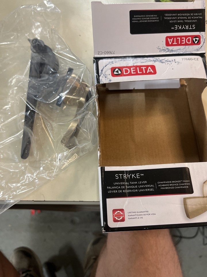 Delta 77660CZ Stryke Universal Tank Lever Champagne Bronze eBay