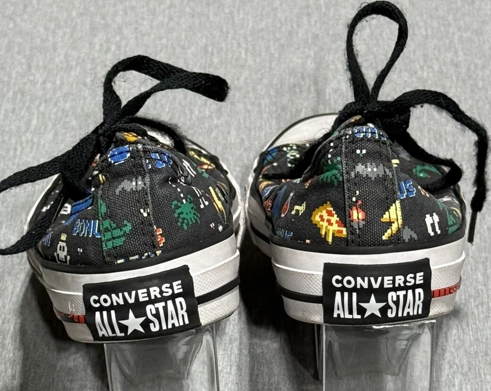 Zapatillas Converse CTAS Gamer Junior Niño Talla 4 Tormenta Viento Negras Foto 4 de 4