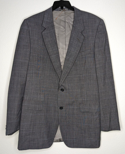 D’Avenza Santoro Super 100's Men's 44R Sport Coat Jacket Blazer 100% Wool Gray - Picture 14 of 15
