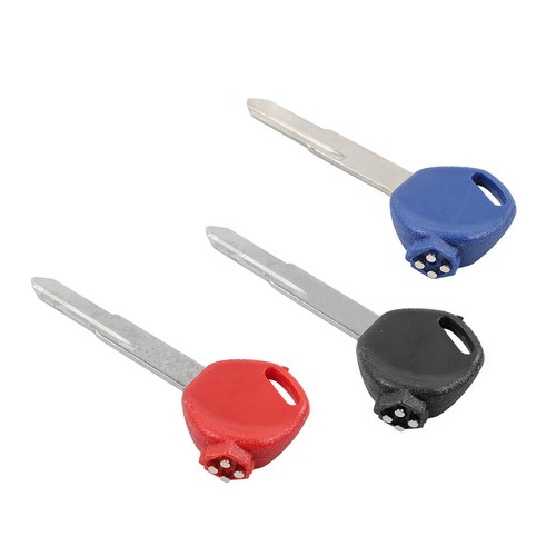 Uncut Blade Blank Key 3pcs Left Slot For 100 125 150cc DIO Z4 Z125 SCR100 WH110 - Picture 5 of 11