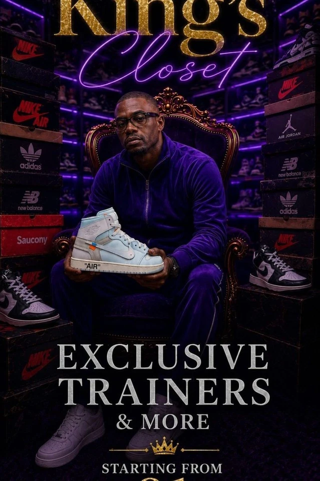 🔥 Retro clothing, Adidas, Nike & MORE!💥 With THE KING OF TRAINERS! 🎉