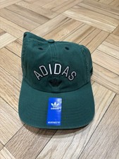 Adidas Originales Relajado Nuevo Preparación Gorra Gorra Ajustable VERDE COLEGIAL Algodón