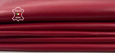 WINE RED Soft Italian Lambskin Sheep Lamb Leather hide 2 skins 5+sqf 0.7mm C5850
