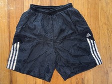 Adidas Nylon Shorts Vintage 80  S MEDIUM Sprinter Shiny Satin Retro Glanz