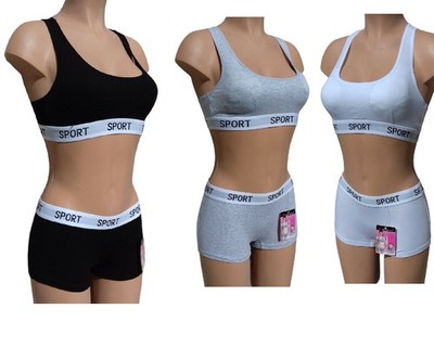 SPORT SET WEISS, SCHWARZ oder GRAU.   MAXI COMFORT (DAMEN).       SY81062.
