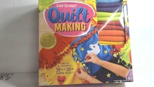 Made By Me Easy-To-Knot Quilt Kit Kids Craft Set Fleece 59x39 Blanket Gift New
