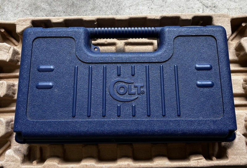 Colt Government Model Gold Cup National Match 1911 Hard Blue Case Box