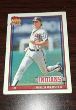 1991 Topps - Mitch Webster #762