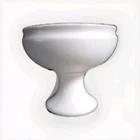 McCoy "Floraline" Matte White Pedestal Planter / USA #461