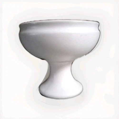 McCoy "Floraline" Matte White Pedestal Planter / USA #461