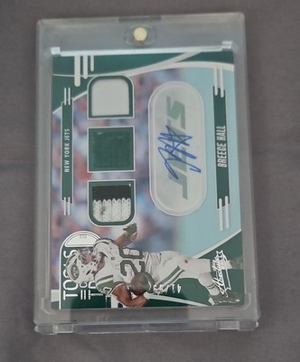 2025 Panini Absolute - Tools of the Trade Triple Breece Hall #TTT-BHA Autographs