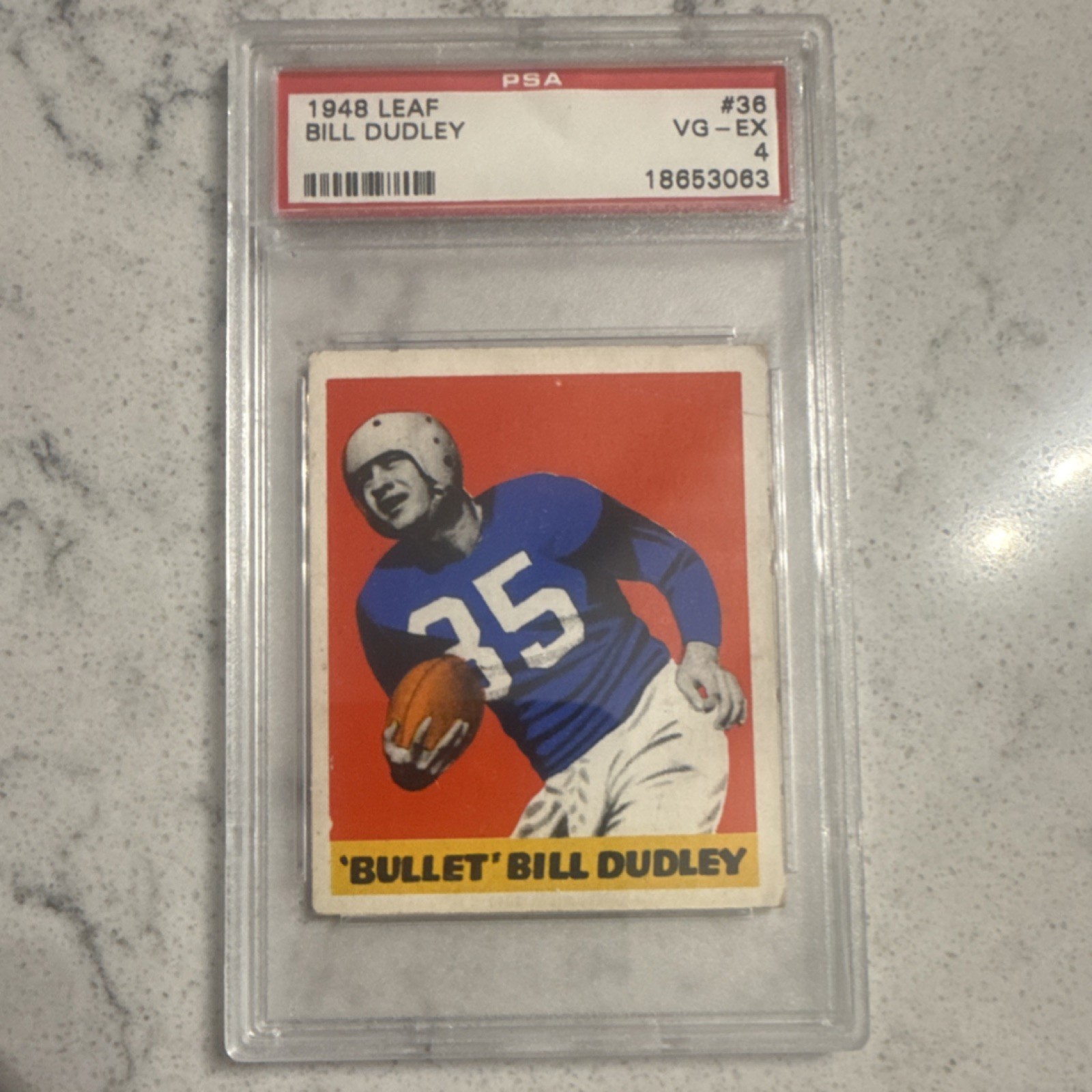 1948 Leaf - Bill Dudley #36 Detroit Lions Rookie PSA 4 Football