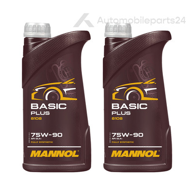 2x 1 Liter MANNOL Basic Plus 75W-90 API GL 4+ Getriebeöl 75W90 Öl Schaltgetriebe