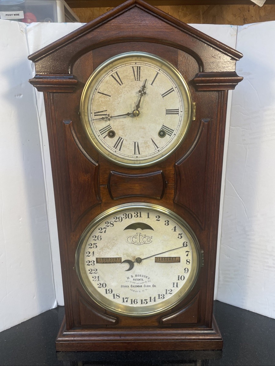 ITHACA 'calendar Clock No.7 Shelf Cottage With 30 Day Double