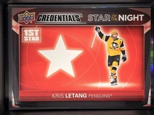 2021-22 Upper Deck Credentials - 1st Star of the Night Kris Letang #1S-5