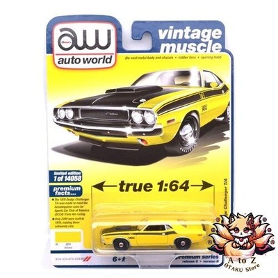 NEU Auto World Maßstab 1:64 Premium Release 1970 Dodge Challenger T/A...