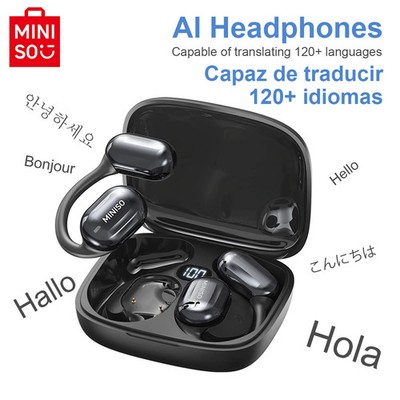 MINISO MS162 Intelligente Bluetooth-Übersetzungsohrhörer, Kabellose Kopfhörer