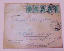 FINLAND ULU 1908 B/S HAMBURG