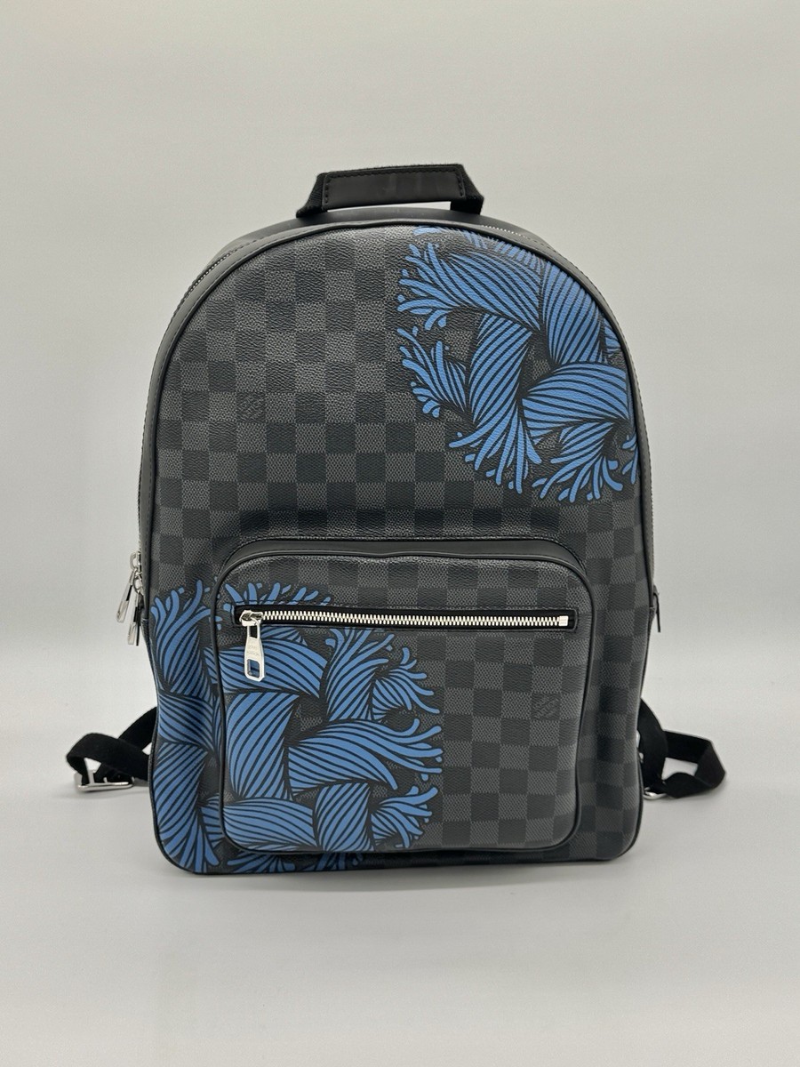 🔥 Louis Vuitton Josh Nemeth Damier Backpack Blue Rope Limited