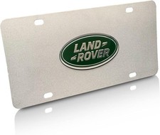 Silver 3d Emblem Luxury Suv License Plate Front Auto Tag For Land Rover Silver 3d Emblem Luxury Suv License Plate Front Auto Tag For Land Rover
