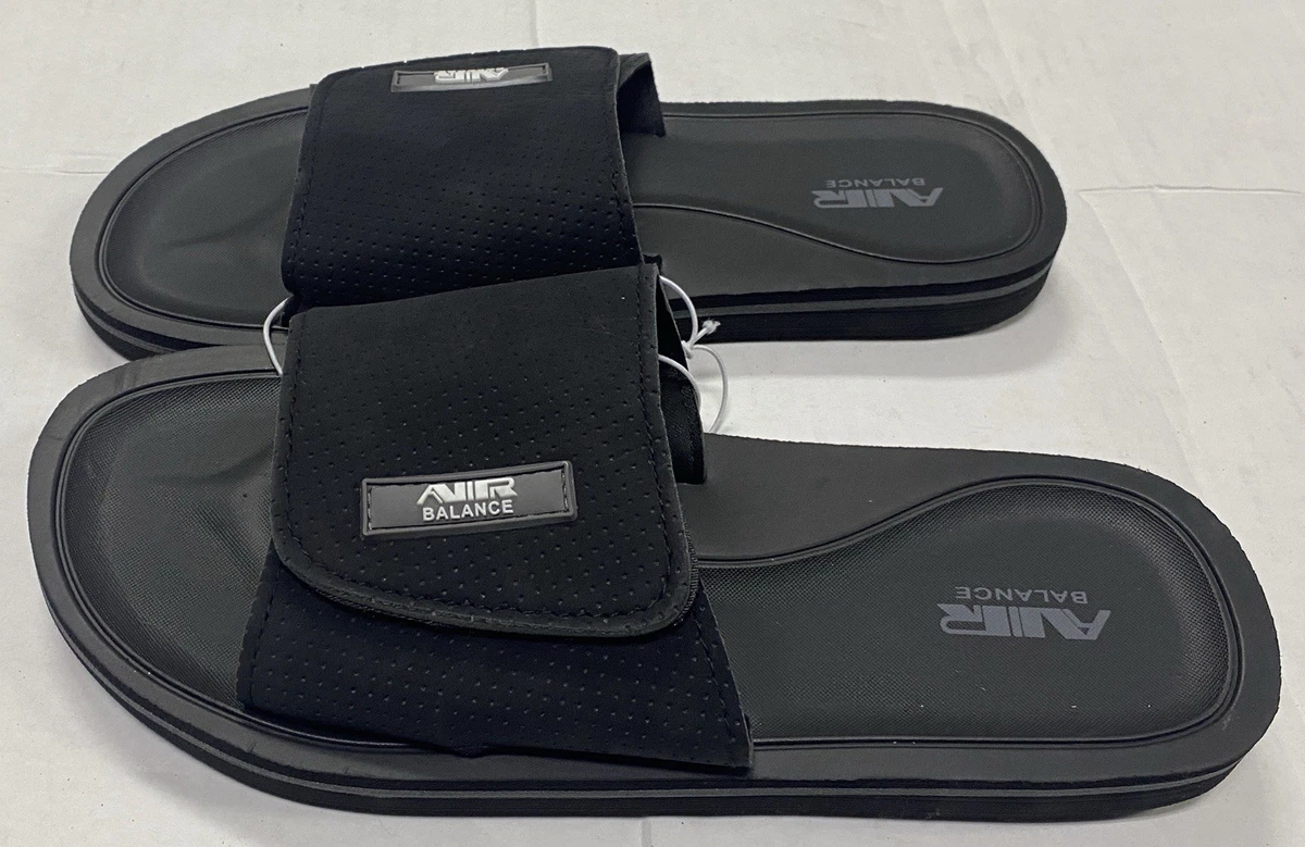 New Balance Slides Mens Size 12 4E Black Comfort Sandals Casual Beach Pool Shoes Amazon.com | New Balance 200 Adjustable slide | Sport  main image 2