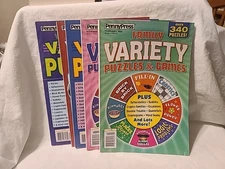 Variety Puzzles & Games Magazines Lot of 5 (PennyPress) Brand New Anagram Logic