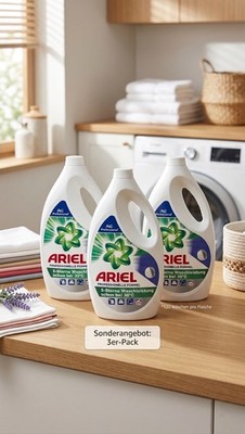 3er Pack Ariel Waschmittel Flüssig 120 Wäschen pro Flasche Insgesamt 360 Wäschen