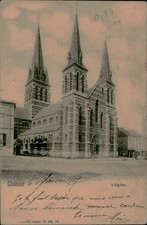 B576 Belgium Châtelet Saint Peter Church in Antoing neo-Gothic church 1904