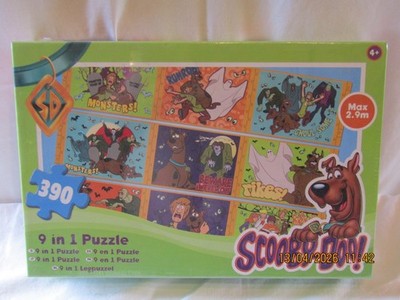 NEU FABRIKVERSIEGELT SCOOBY-DOO 9 IN 1 PUZZLE.