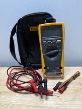Fluke 179 True RMS Multimeter w/Leads and Type K Lead & Bag.  Works Great!