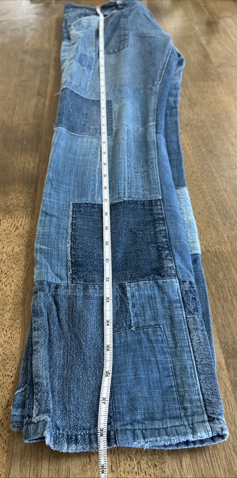 Ralph Lauren Indigo Patchwork Repaired Stitched D… - image 11