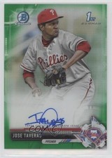 2017 Bowman Chrome Prospect Retail Green Refractor /99 Jose Taveras Auto r1i